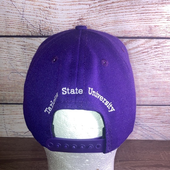 90’s Rothers Tarleton State University Purple Texans Hat Adjustable - Picture 4 of 9